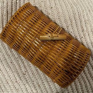 Lily Pulitzer clutch - rattan